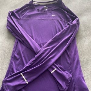 Purple Nike Dri Fit long sleeve